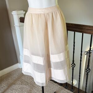Endless Rose Cream Mesh A-Line Skirt